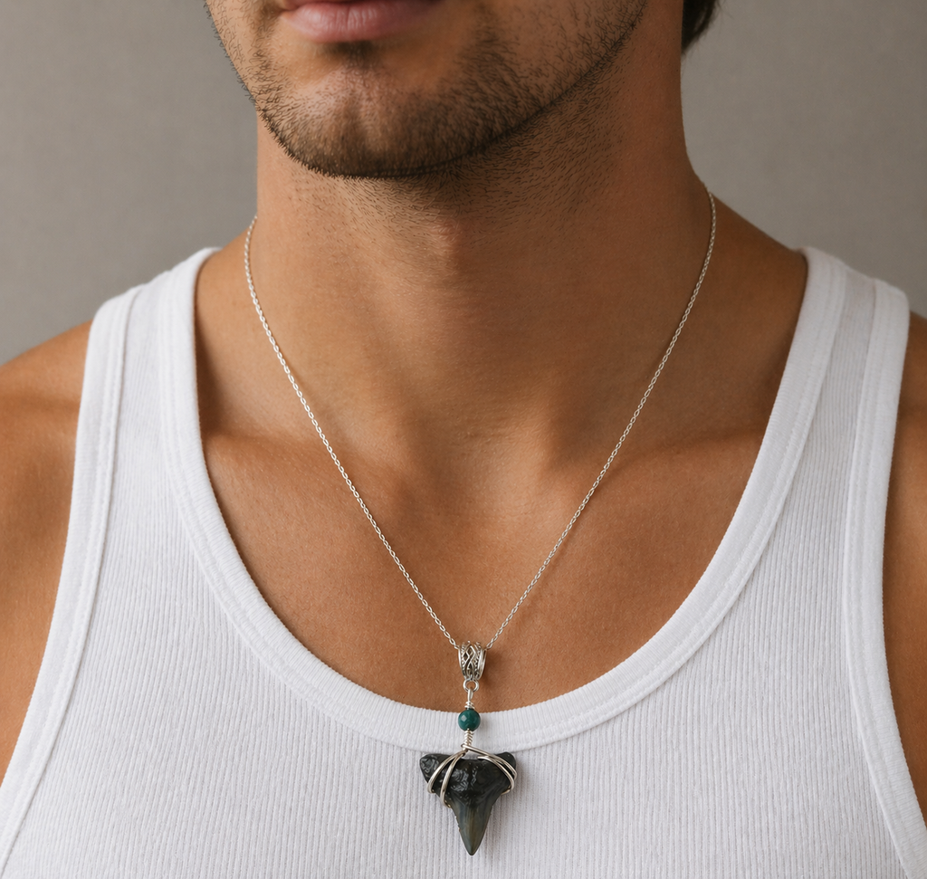 Fossil Bull Shark Tooth Necklace