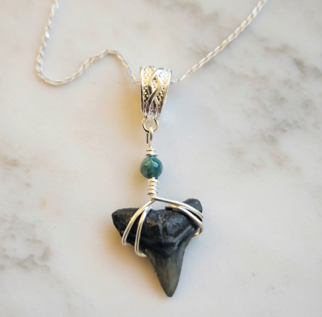 Fossil Bull Shark Tooth Necklace