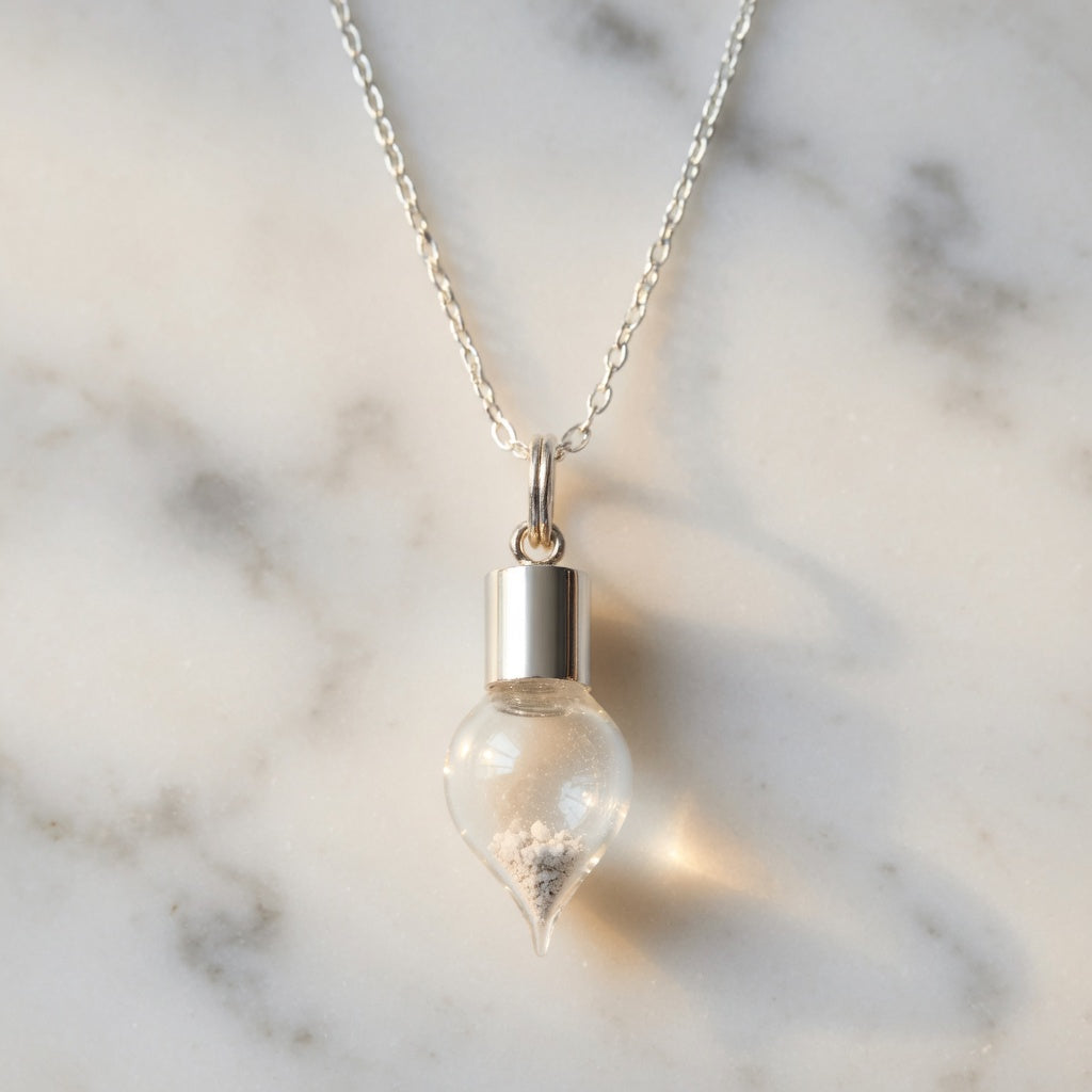 Moon Dust Teardrop Necklace