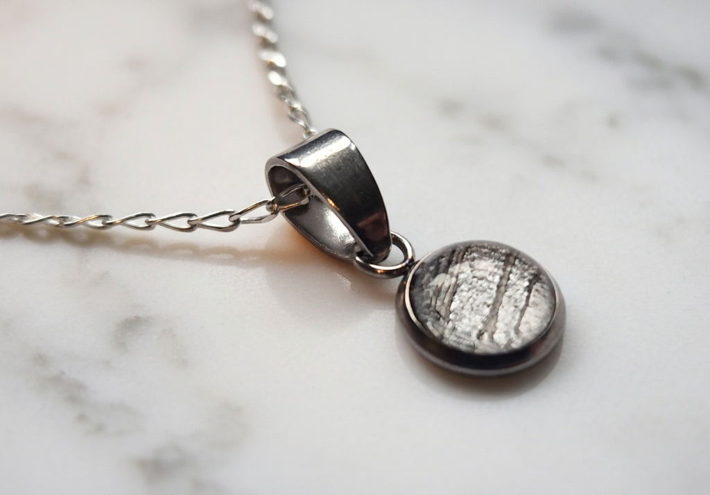 Cosmic Dot Iron Meteorite Necklace